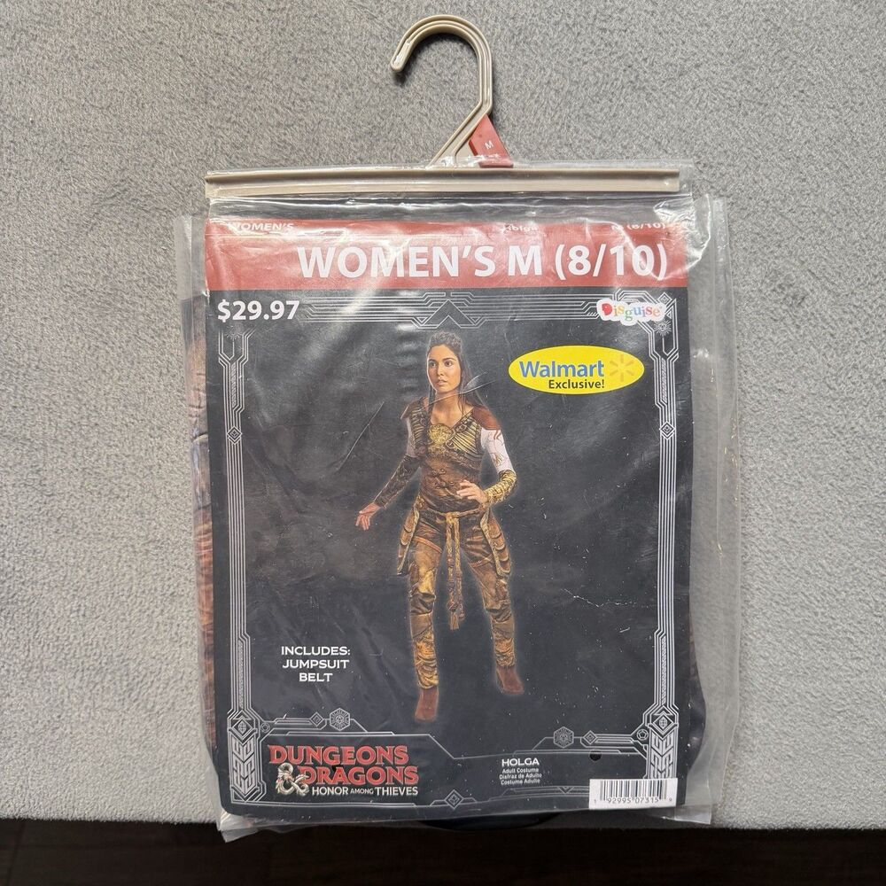 Dungeons & Dragons Honor Among Thieves Holga Womens M 8-10 Costume Jumpsuit Belt